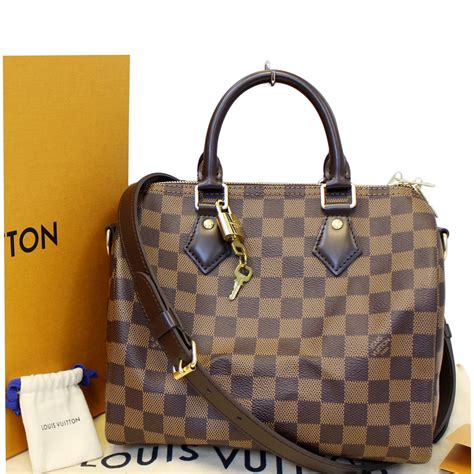 louis vuitton bandouliere damier ebene 25|louis vuitton speedy bandouiller.